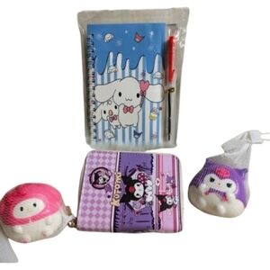 Stationery Lot Cinnamoroll Notebook Kuromi Wallet Sauishy Toys